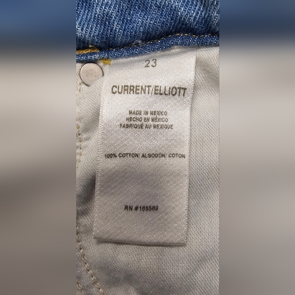 Current/Elliot "The Boyfriend" Distressed Jeans Size 23 NWT  A0120 - Picture 12 of 13